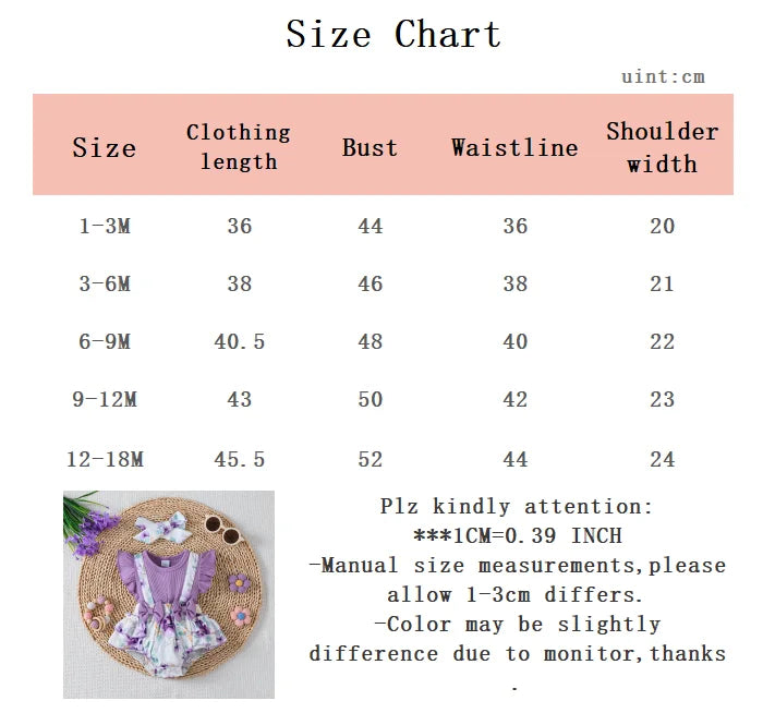 Baby girl 2-Piece Purple printed Bow Jumpsuit+Headband 0-18 Months Baby girl Summer Fashion Jumpsuit  Baby crawling suit