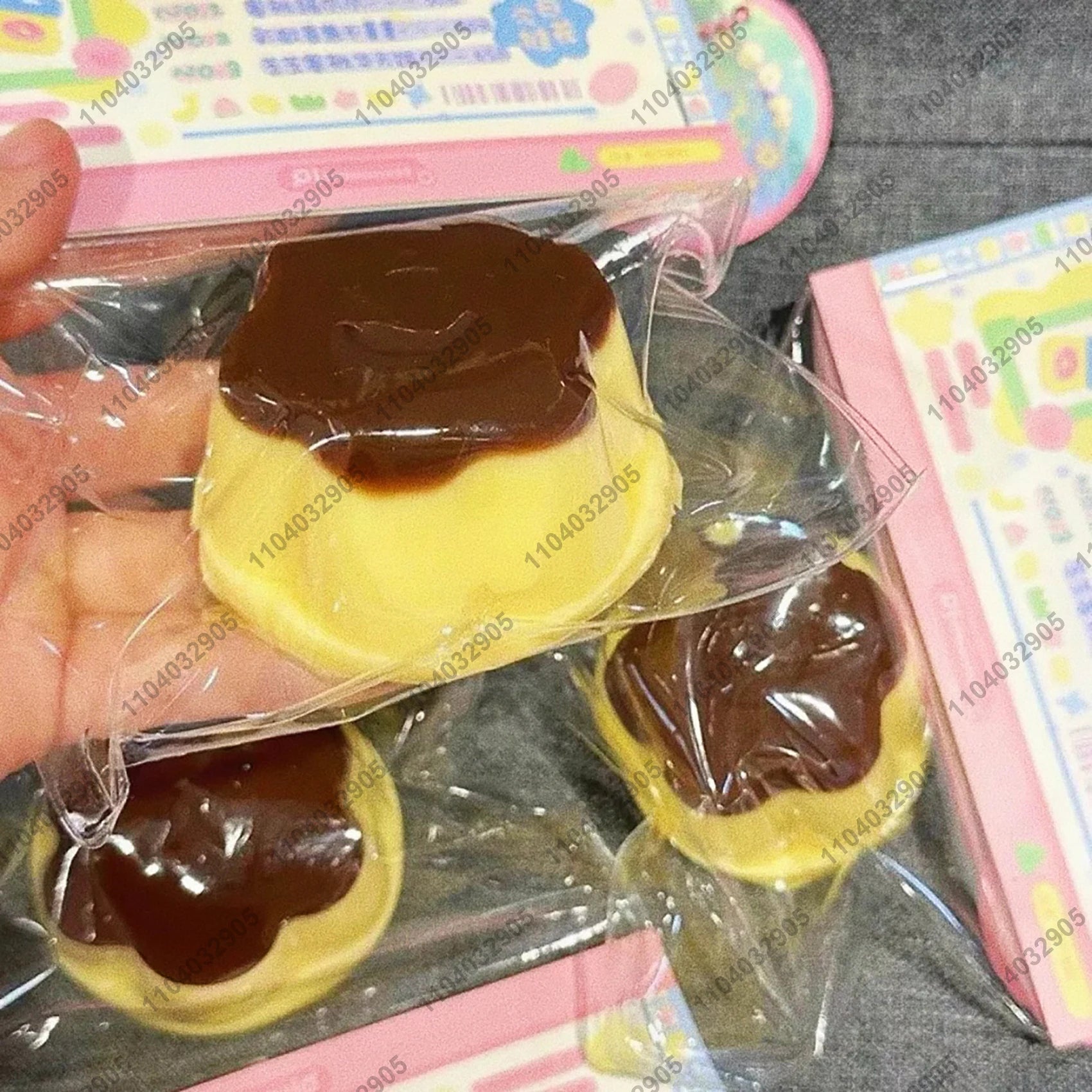 Pudding Taba Squishy Silicone Strawberry Caramel Jelly Mochi Squeeze Toy ASMR Anti Stress Relief Fidget Toys for Adults Gifts