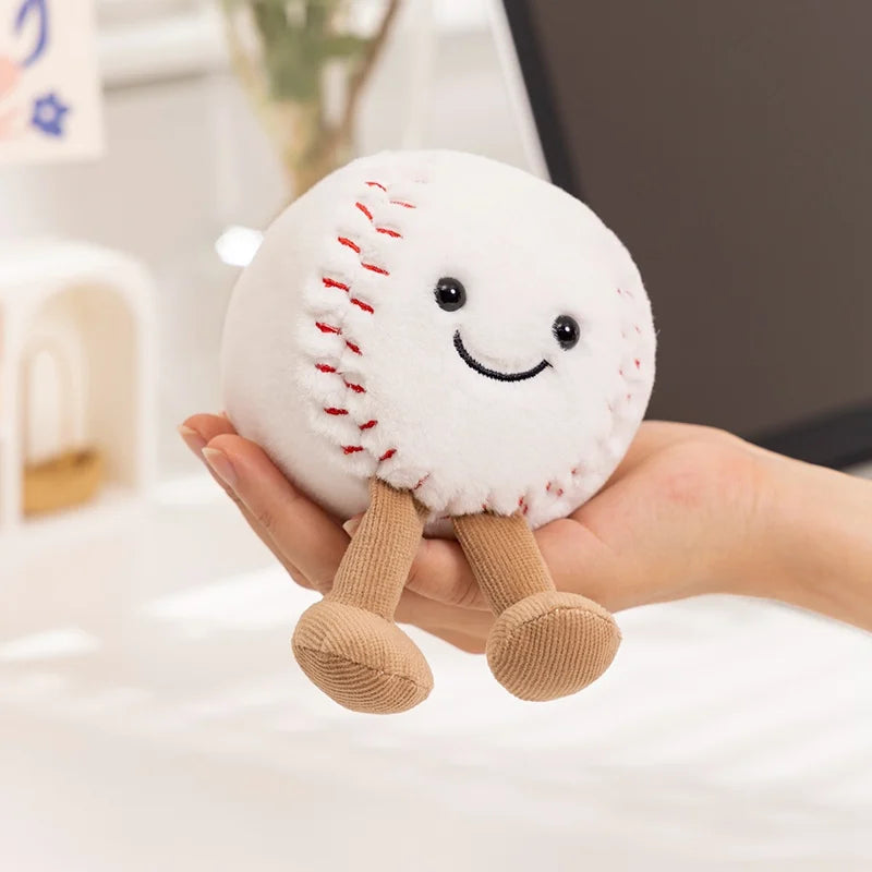 Cute Soft Stuffed Plush Toy - Basketball Football Tennis Baseball Billiards - Cute Pillow Players Souvenir Birthday Gift