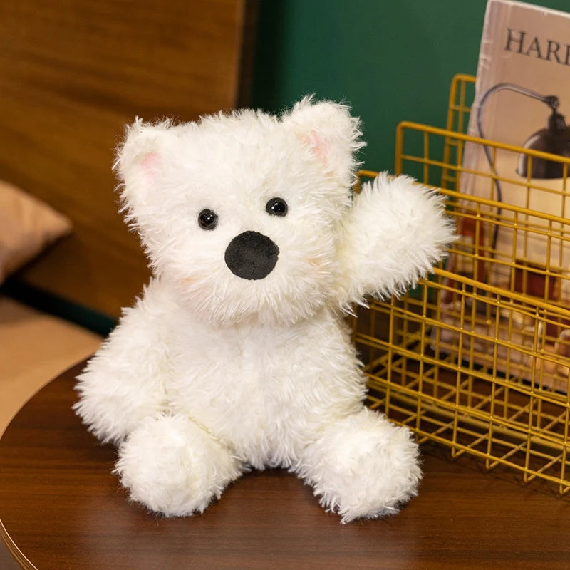 Hot 33/45cm Cute Plush West Highland Dog Plush Toy White Terrier Dolls Stuffed Soft Dog Pillow Kawaii Toy For Birthday Xmas