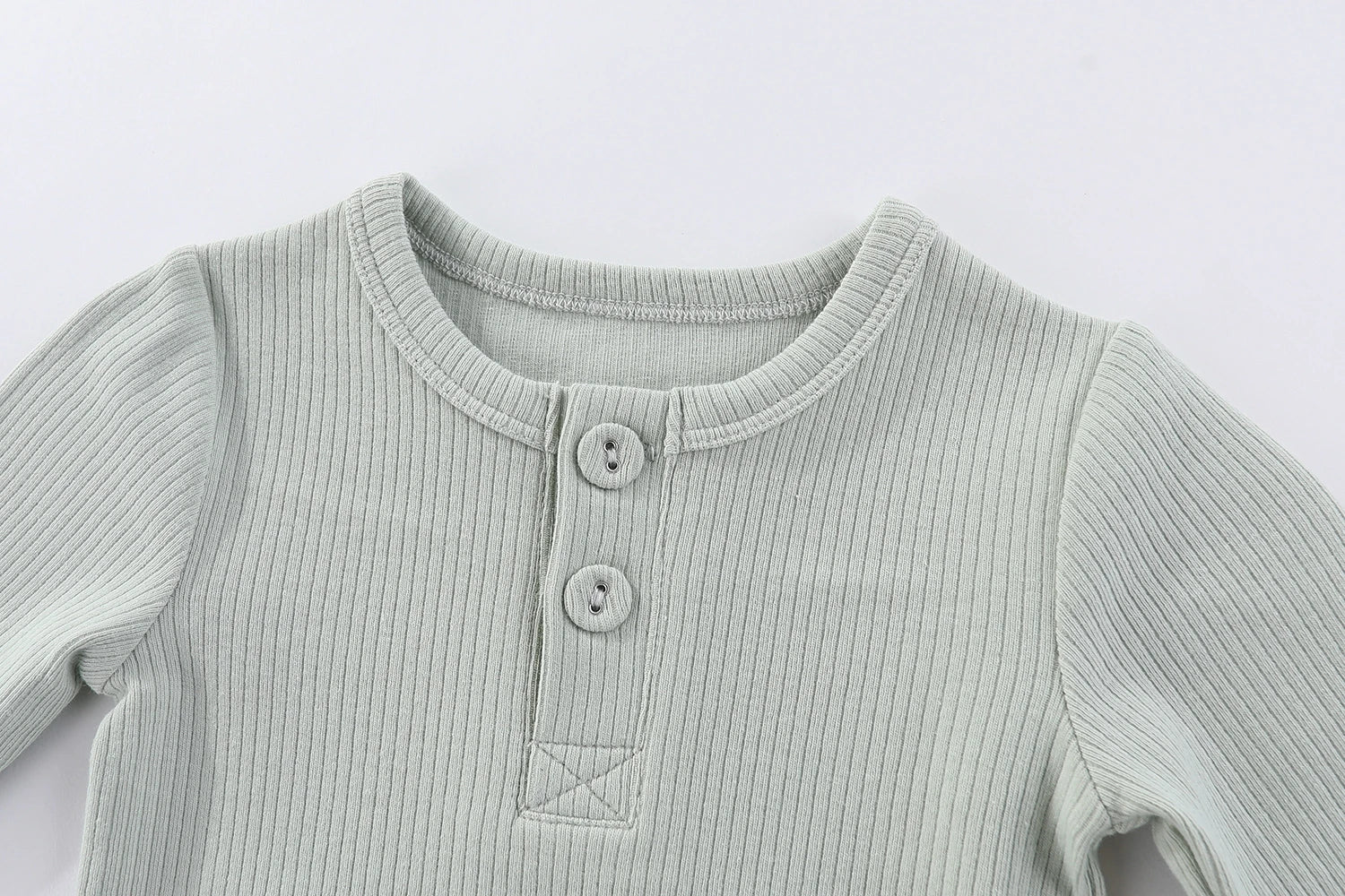1-Piece Solid Color Unisex Baby Bodysuit Cotton Soft 0-24M Baby Onesies Long Sleeves Infant Clothes