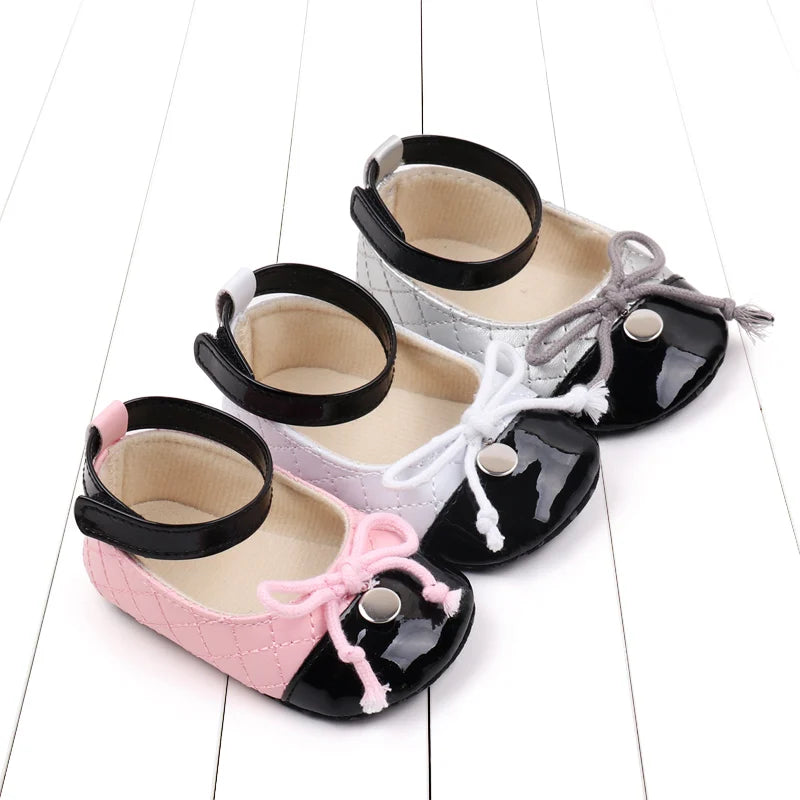 2025 New Fashion Spring and Summer Baby Girl Style Cute Bowknot Sandal Soft Cotton For 0-18 months High Quality PU Baby Shoes
