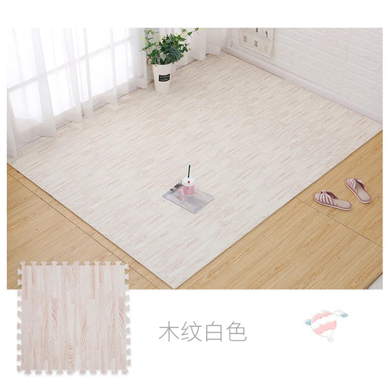 Wood Grain Puzzle Mat 30x30x1cm Interlocking EVA Foam Floor Mats For Play Areas 4/8/16/20 Pack