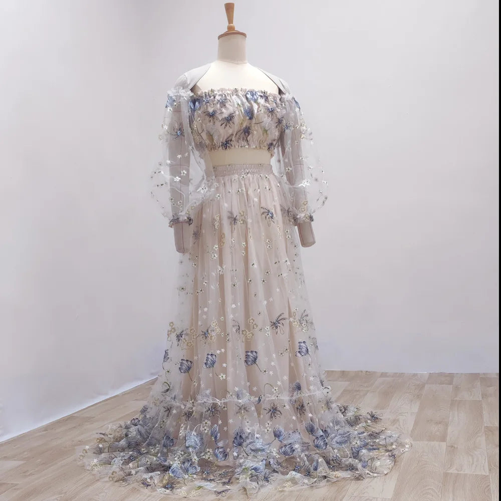 Maternity Photoshoot Dress Off Shoulder