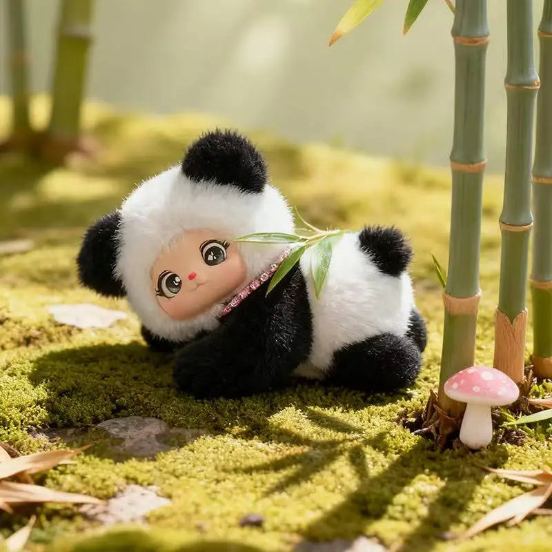 Kawaii Fluffly Fat Lazy Little Animals Series Plush Toy Cartoon Soft Stuffed Animals Supine Panda Duck Cute Mouse Pad Decor Gift