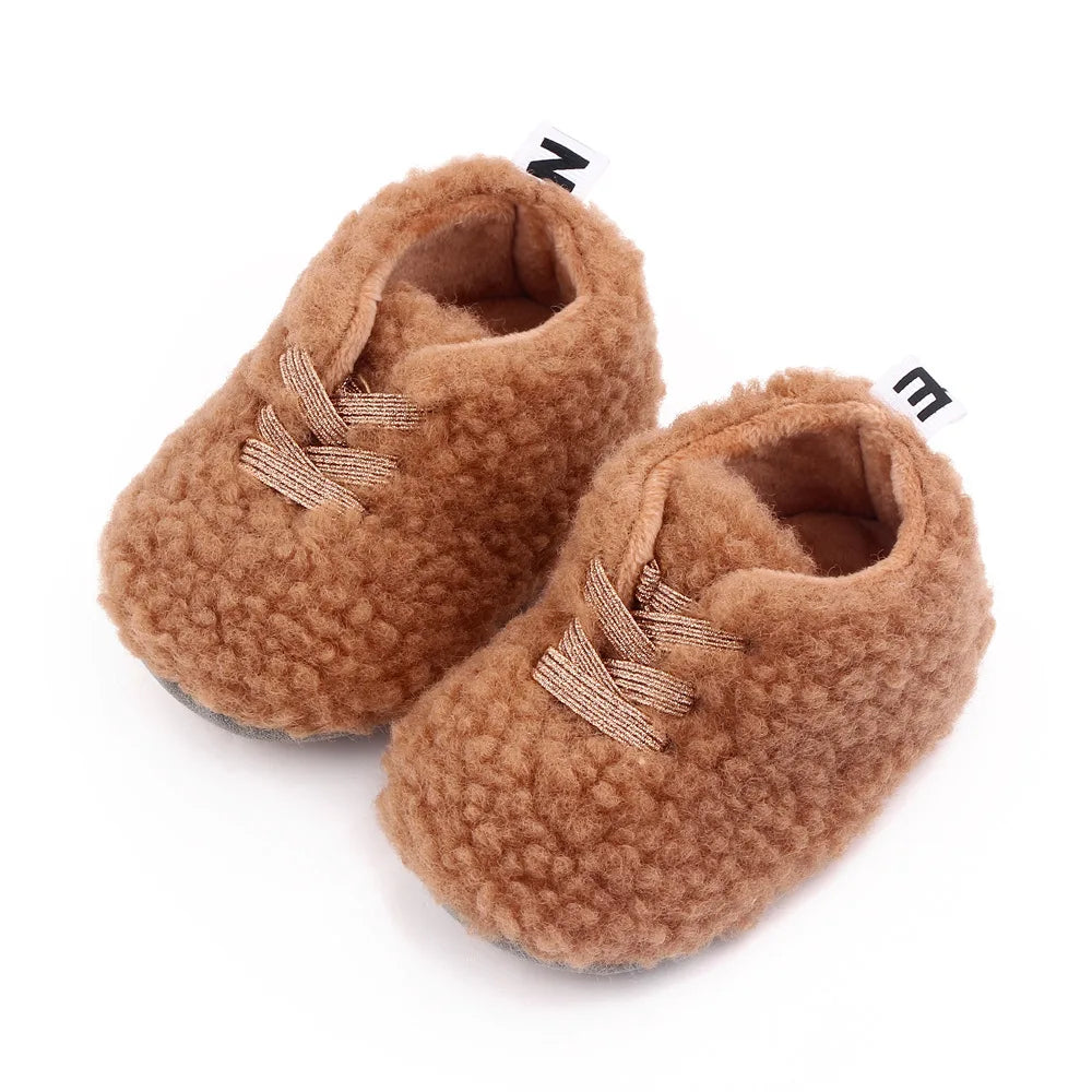 Baby Winter and Autumn Style Multiple Choices High Quality Soft Cotton Warm and Plush Toddler Shoes Anti-slip Sole Prewalking