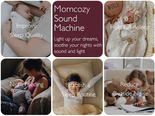 Momcozy Baby White Noise Sound Machine for Baby Sleeping