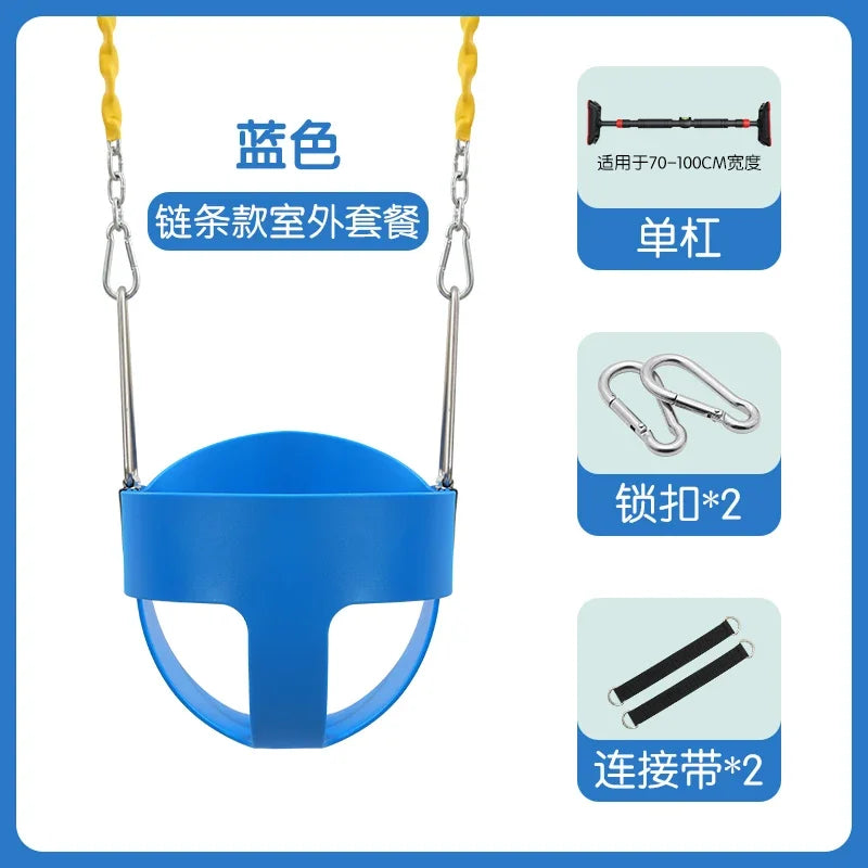 XL baby swing basket for indoor/outdoor use, glider seat.