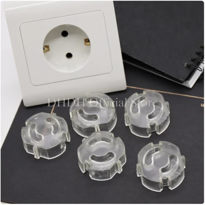 EU Power Socket Electrical Outlet Baby Kids Child Safety Guard Protection Anti Electric Shock Plugs Protector Rotate Cover