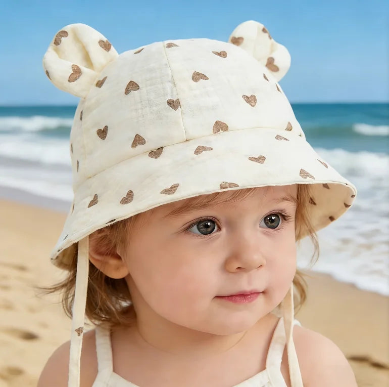 Summer Baby Sun Hat 0-1 Year Old Baby Sunshade Cap Fisherman Hat Infant Breathable Sun Hat Outdoor Beach Hat Boys Girls Casual