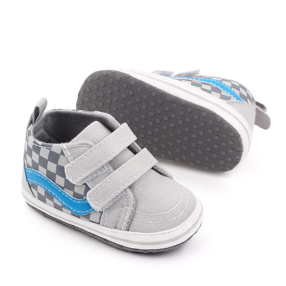 Baby Casual Shoes for Boy Spring Autumn Soft Soled Hook & Loop Fashion Design Comfortable Walking Sneakers Infant Shoes D2545
