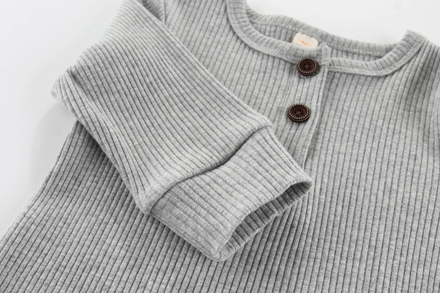 3-Piece Solid Color Baby Unisex Jumpsuits Long Sleeve Newborn Boy Girl Rompers 0-24 Month Infant Clothes
