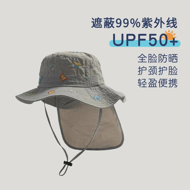 SunGuard Kids Quick Dry Sun Protection Hat Model SgHat01 For Summer Beach Boys And Girls