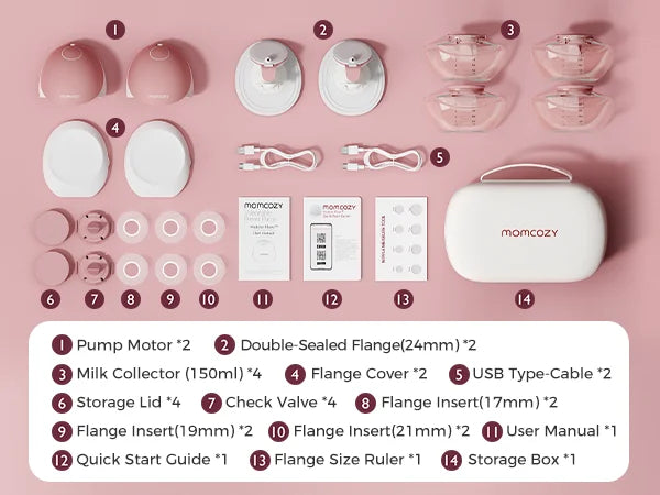 Momcozy M9 Breast Pump Hands Free Upgraded Mobile Flow
