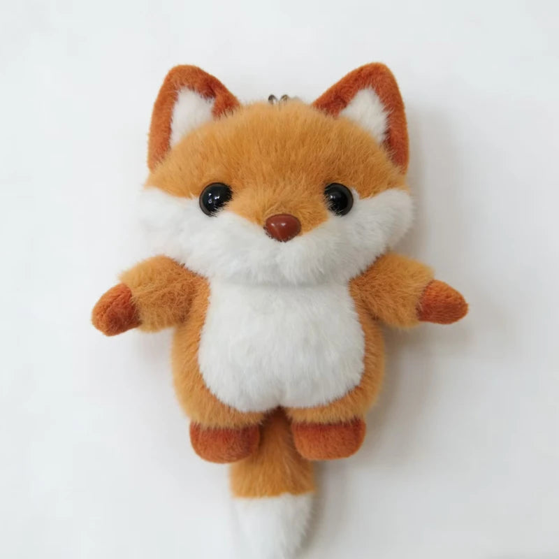 Wholesale New Cute And Exquisite Animal Plush Pendant Kawaii Fox Toy Pretty Peacock Keychian Backpack Charm Kid Birthday Gift