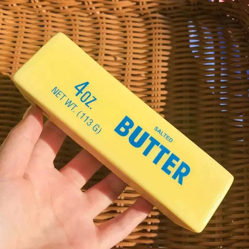 Butter Stick Squishy Fidget Toys Elastic Cheese Stick Funny Squeeze Prank Toy Stress Anxiety Relief Game