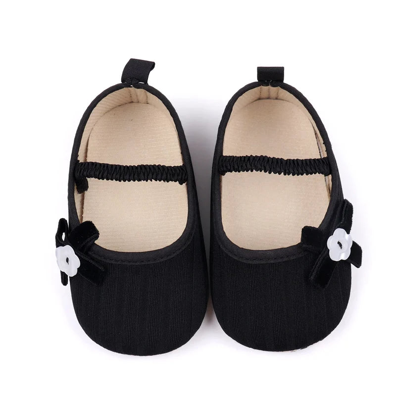 2025 Spring And Autumn Baby Girls First Walking Indoor Outdoor Toddler Shoes With Cute Design Soft And Comfortable Sole For 0-18