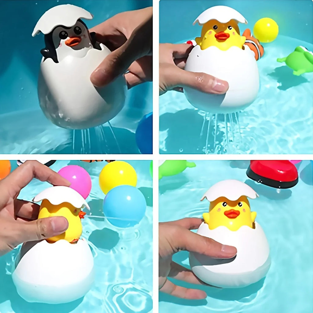 Interactive Suction Cup Bath Toy Set for Youngsters Colorful Flower Design Twistable Features Perfect Gift Halloween Christmas