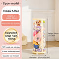 Transparent Doll Storage Box Plush Toy Circular Organization DIY Zipper Storage Tube Children's Toy Organizer Kid Christmas Gift