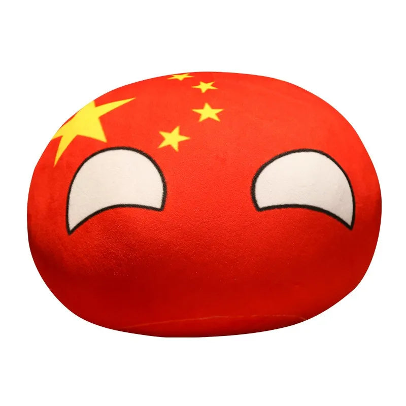 Hot  10/30/50cm Polandball Country Ball Toy Plush Pendant Plush Doll Countryball Ussr Usa France Russia Uk Japan Germany  Italy