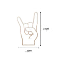 Scandinavian-Inspired Wooden Gesture Wall Art - Handmade Decor
