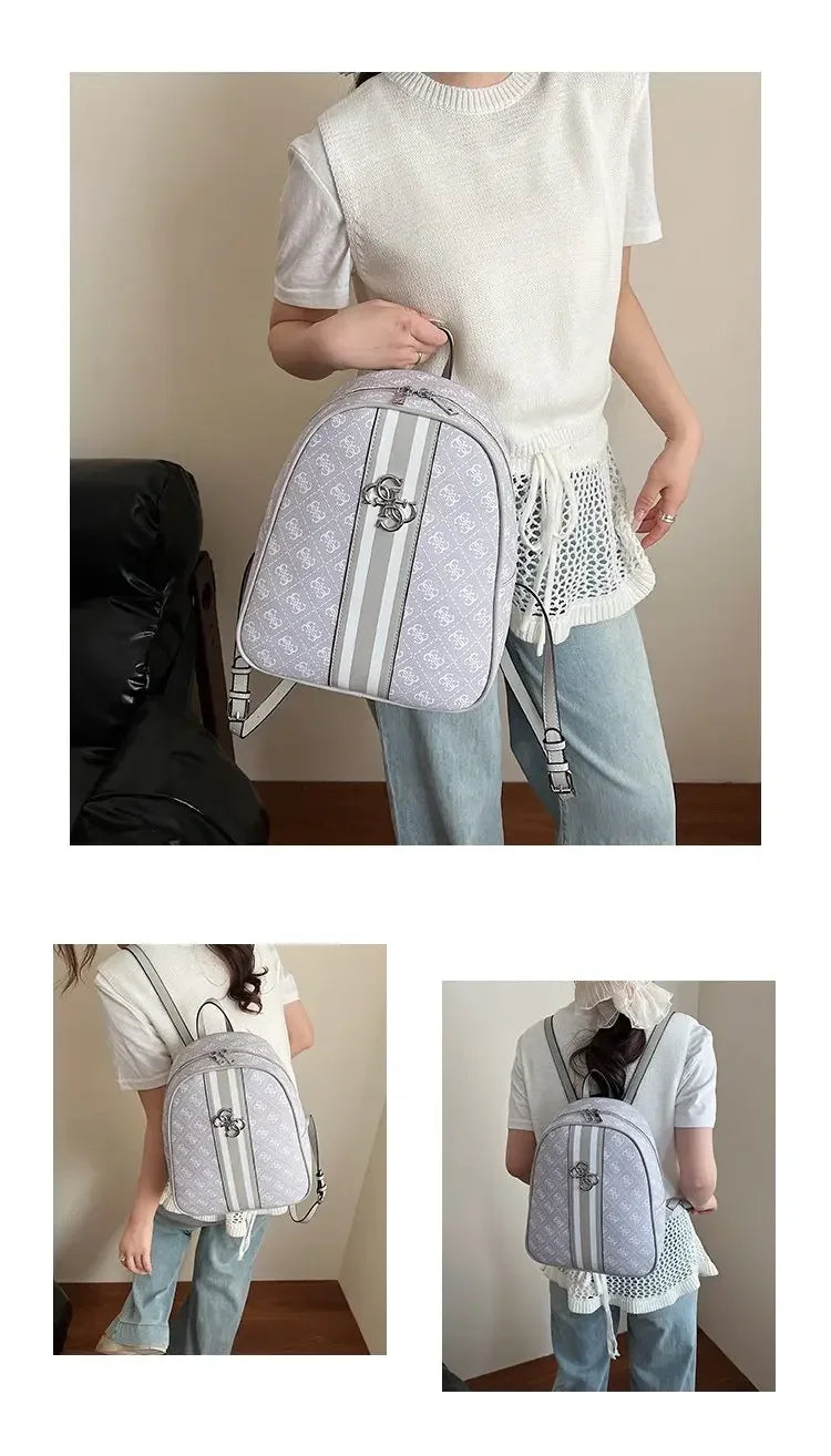 Elegant Leather Vintage Diaper Bag: Luxury Crossbody Handbag For Women With Designer Letter Logo And Large Tote Capacity