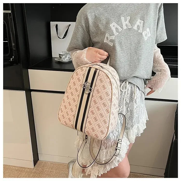 Elegant Leather Vintage Diaper Bag: Luxury Crossbody Handbag For Women With Designer Letter Logo And Large Tote Capacity