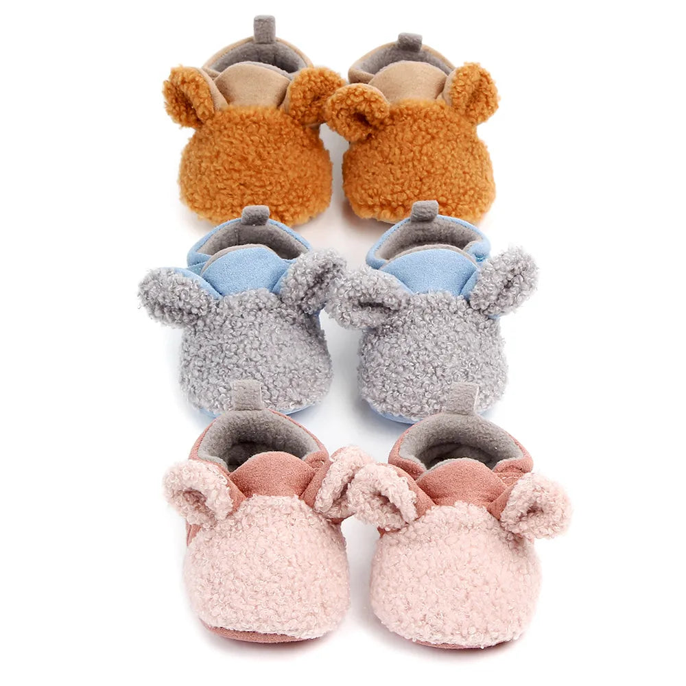 Baby Winter Shoes Cute Animal Ear Soft Cotton Warm and Comfortable for 0-18 Months Boys and Girls 2024 New Fashion  D2028 D2097