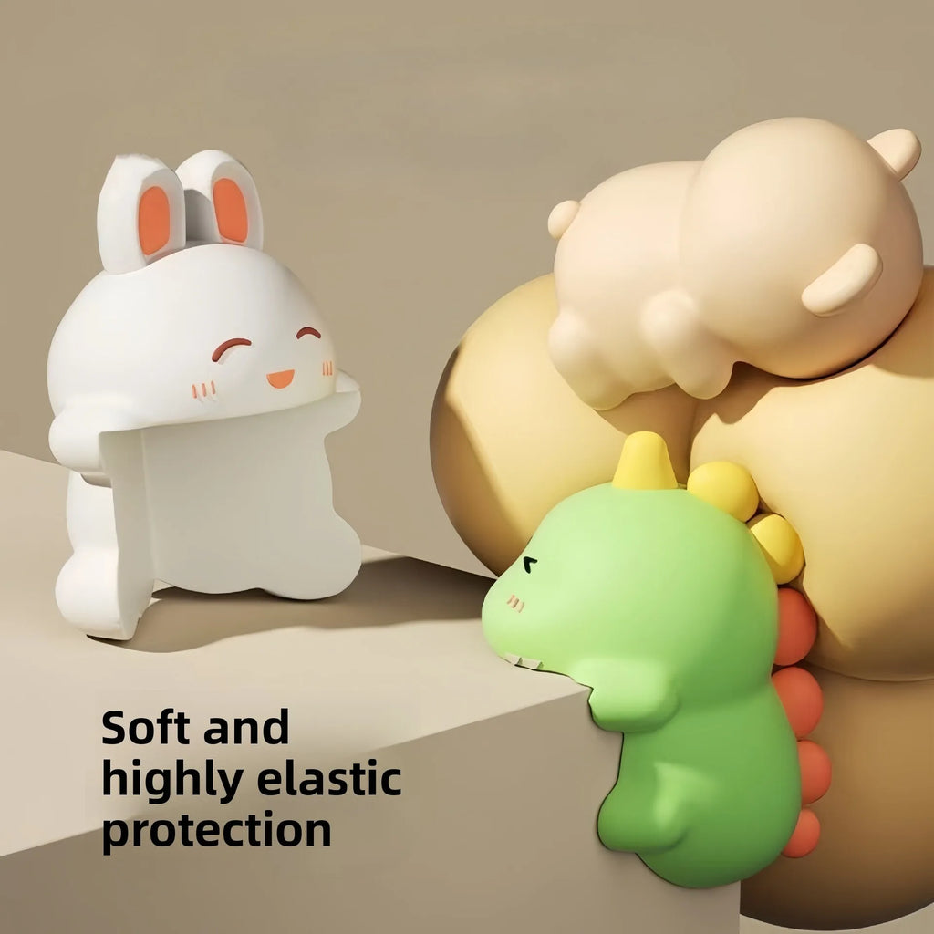 Cartoon Silicone CornerProtectorDinosaur Rabbit Bear Anti-Collision Edge Guard Safety Cover for Baby Kids Furniture Table Window