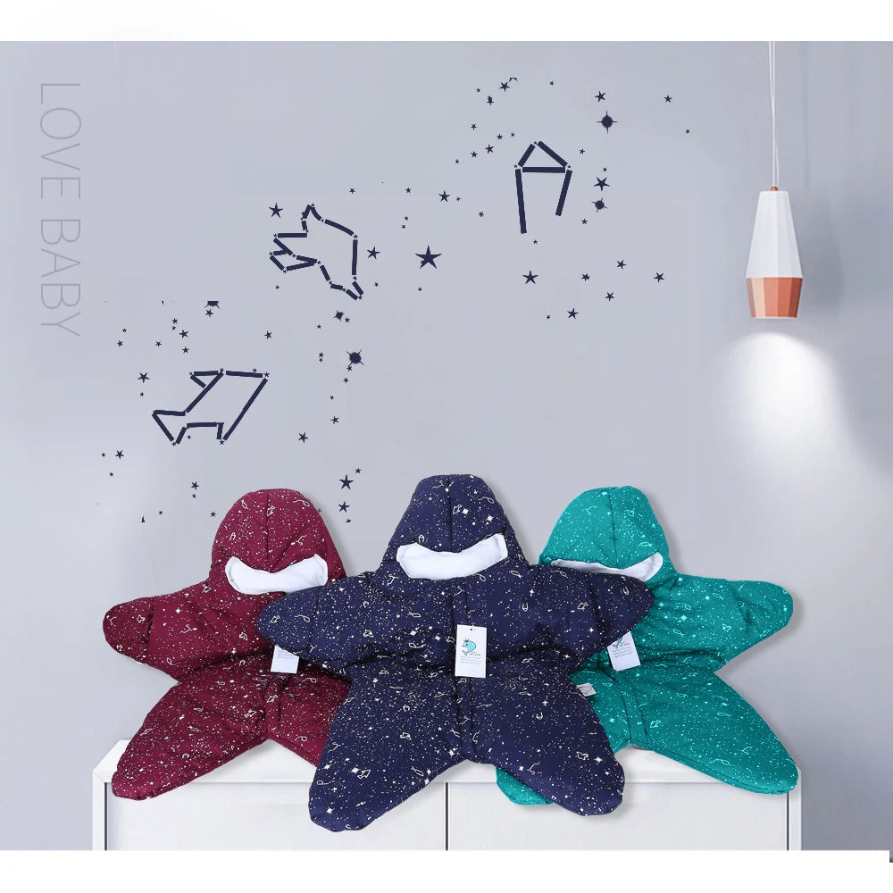 INSULAR Baby Starfish Sleeping Bags Infant Warm Sleep Sacks Kids Cotton Swaddle Blanket Separated Sleeves Legs Winter 0-8 Months