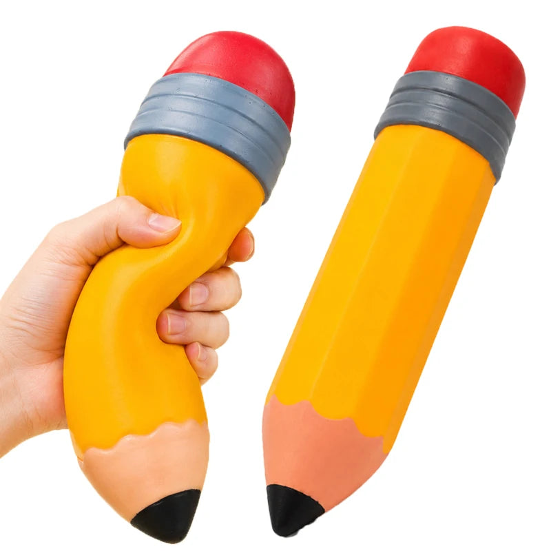 Big Size Pencil Squishy Toys Slow Rising Stress Relief Squeeze Fidget Toy Giant Pencil Stress Ball Decompression Toys