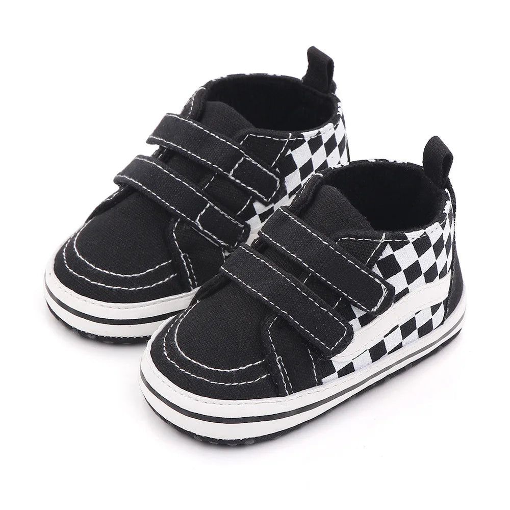Baby Casual Shoes for Boy Spring Autumn Soft Soled Hook & Loop Fashion Design Comfortable Walking Sneakers Infant Shoes D2545