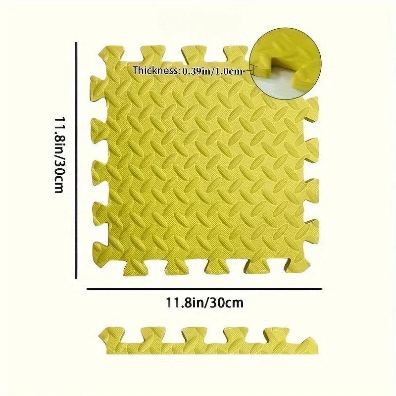 EVA Puzzle Mat 30x30cm Interlocking Non Slip Waterproof Baby Play Floor Tiles Foam Rug