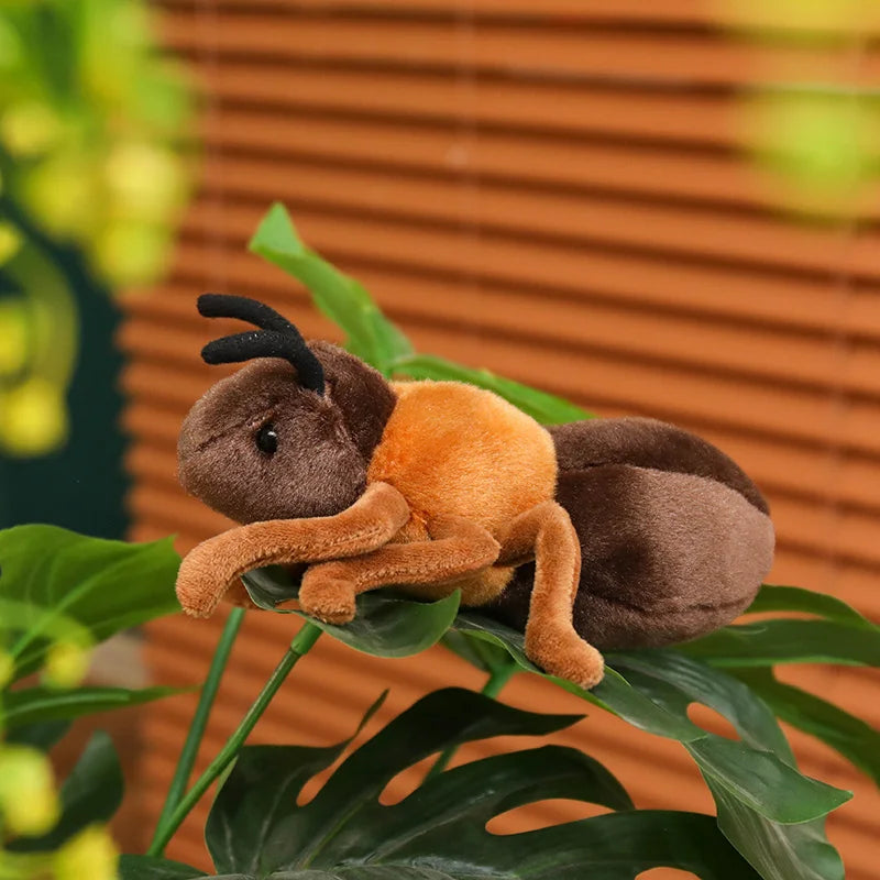 Hot 1pc 18cm Lovely Ant Plush Toys Simulation Plushie Doll Stuffed Soft Animal Toy Room Decoration Kids Birthday Gift