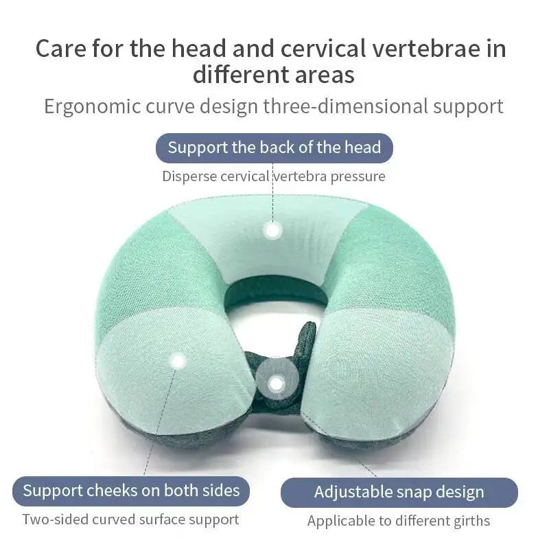New Baby Headrest U-Shaped Portable Memory Foam Neck Support Children's Pillows Travel Pillow Breathable Soft Body Accessory