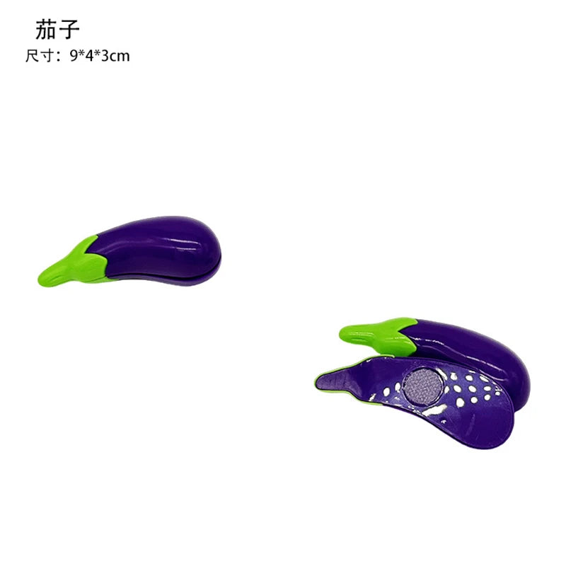Chechele Montessori Paste Simulation Educational Toy for Sensory Decompression Durian Grapefruit Cherry 1Pcs