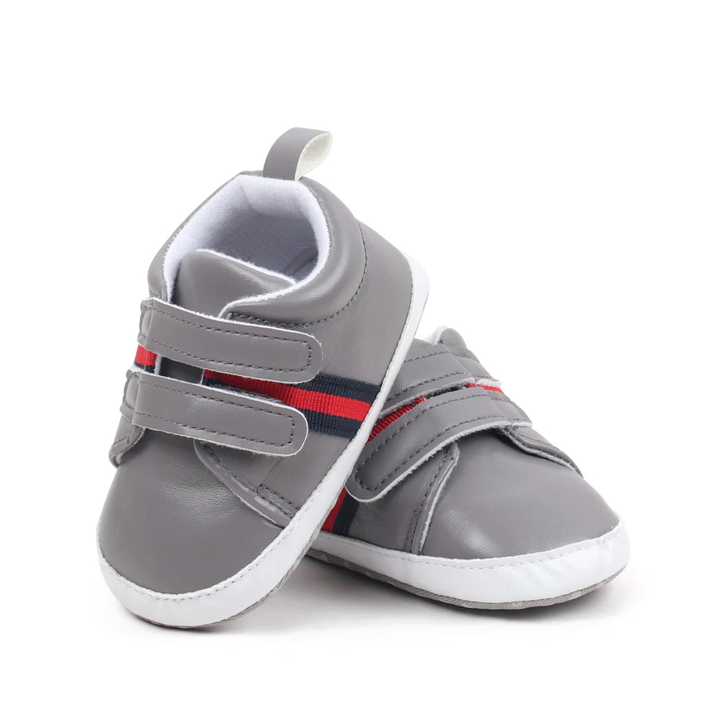 2025 Spring and Autumn Baby Boys Girls First Walking Indoor Outdoor Toddler Shoes Casual Sports Design PU Leather For 0-18M