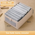 1Pcs Foldable Boxes Pants Storage Box Clothes Organizers of Cabinets and Drawers Fabric  for Bedroom Wardrobe Organization Home