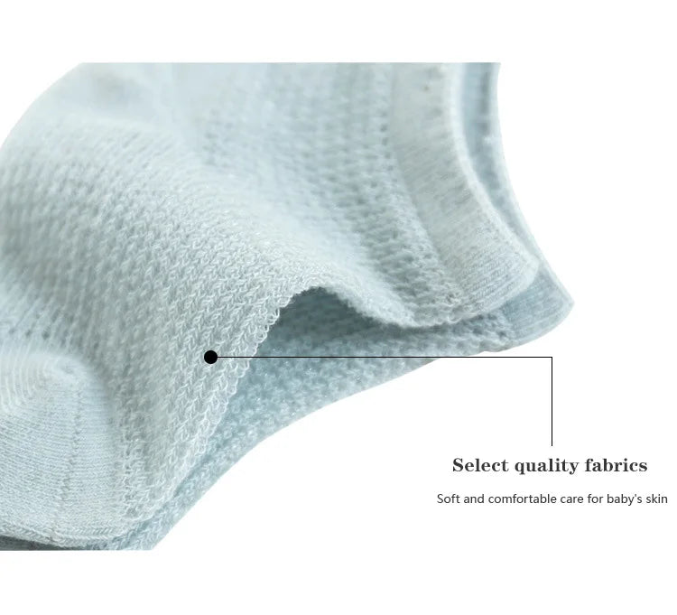 4 Pairs/Lot  New Baby Socks Mesh Thin Newborn Socks Combed Cotton Boneless Soft Summer Baby Socks For Gift