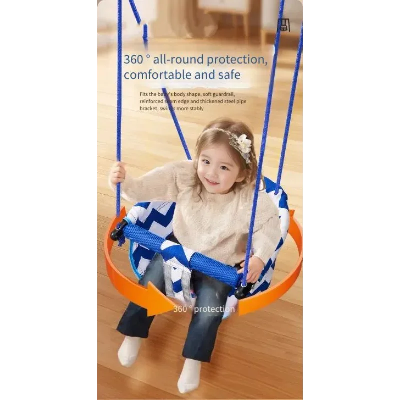 Kids Swing Indoor Outdoor Baby Hammock Chair Door Frame Hanging Cloth Seat for Toddlers Home Garden Playground Children Swing