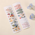 20 Pcs/Set Ins Flower Print Cotton Alloy Bow Hair Snap Clips Set Fabric Chess Baby Clamps Girls Headdress