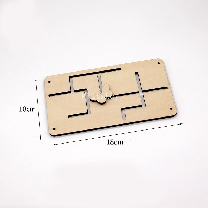 Wooden Busy Board Key Lock Switch Slides Paillette Educational Toy For Early Learning Kls-01