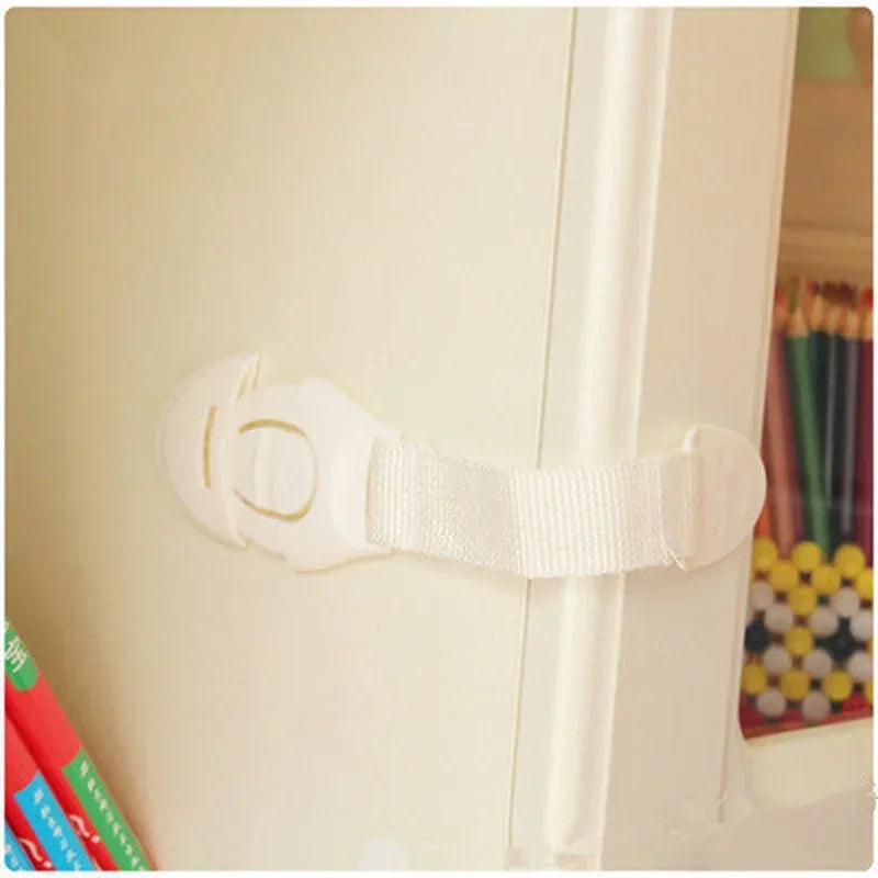 3pcs/set Coffee Black White Baby Safety Lock Child Toddler Cabinet Drawer Refridgerator Lock for Kids Protection Straps Locks