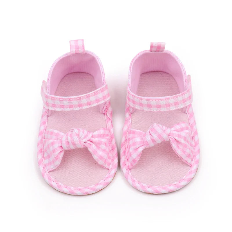 2025 Hot Summer Baby Girls First Walking Toddler Shoes With High Quality TPR Sole Beautiful Design For 0-18M Baby Girls Shoes