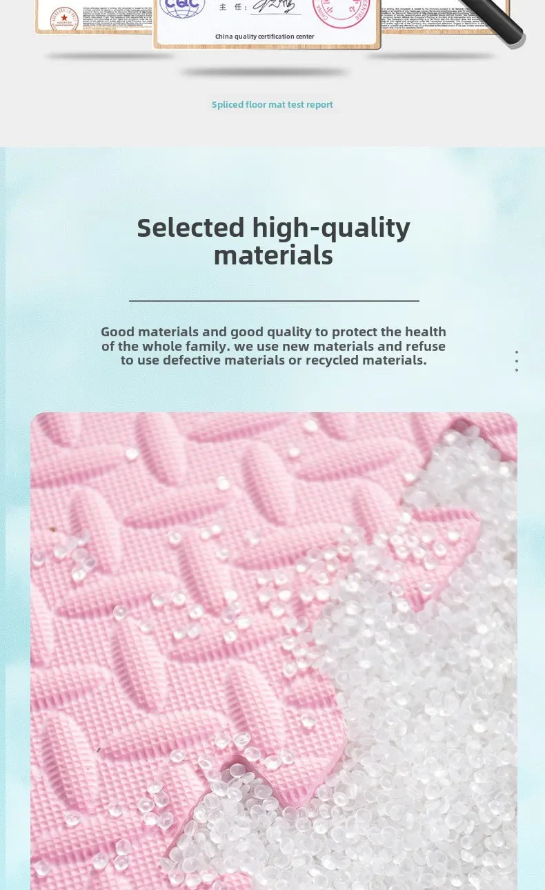 Baby Interlocking Play Pad EVA Foam Patchwork Mat Soft Thick Children's Sports Rug Suitable for The Sports Area Toddler Room
