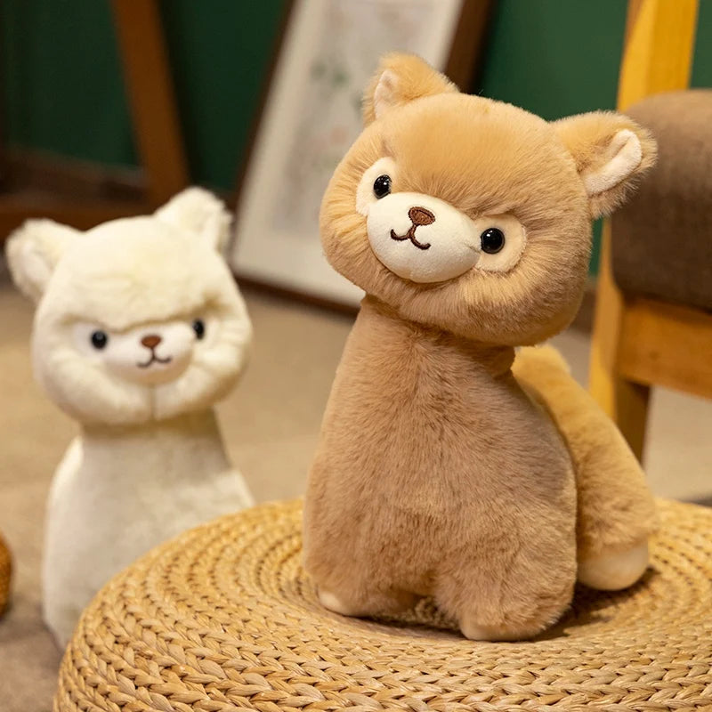 New 1pc 23/30CM Cute Fluffy Alpaca Plush Toys Soft Plush Llama Dolls Stuffed Animal Pillow Nice Friends Birthday Gift Room Decor