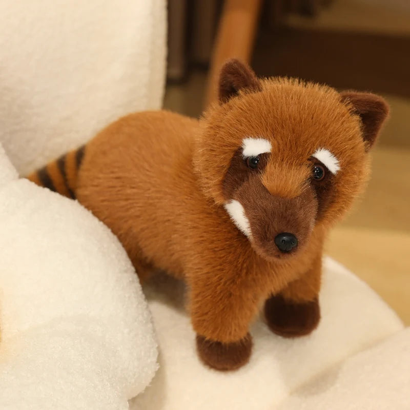 Hot 1pc 50cm Realistic Raccoon Stuffed Animal Doll - Cute Simulation Handmade Toy High Quality Lovely Kids Ornament Gift