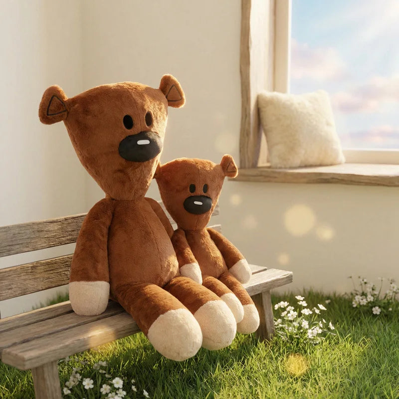 Cute High Quality Fun Mr Bean Teddy Bear Plush Toy Stuffed Animals Cute Coffee Baby Doll Mini Pillow Decor Soft Children Birthda
