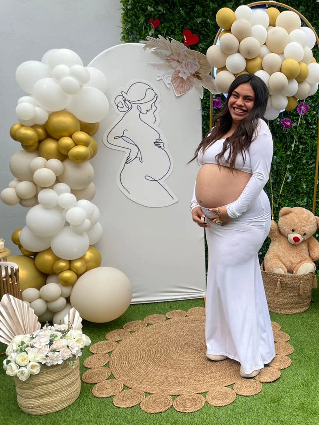 Maternity Sexy Bodycon Dresses Pregnant Photo Dress Square Neck Long Sleeve Wedding Party Pregnant Clothes