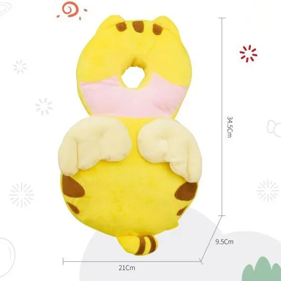 Head Protection Pad For Kids Walking Safety And Backpack Pillow Soft Crystal Velvet Cartoon Security Pillow Cp01